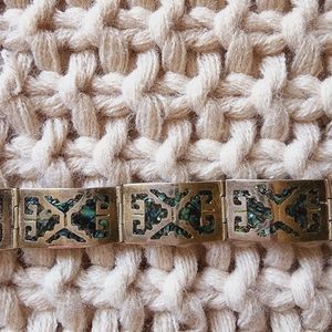 Real silver tribal bracelet